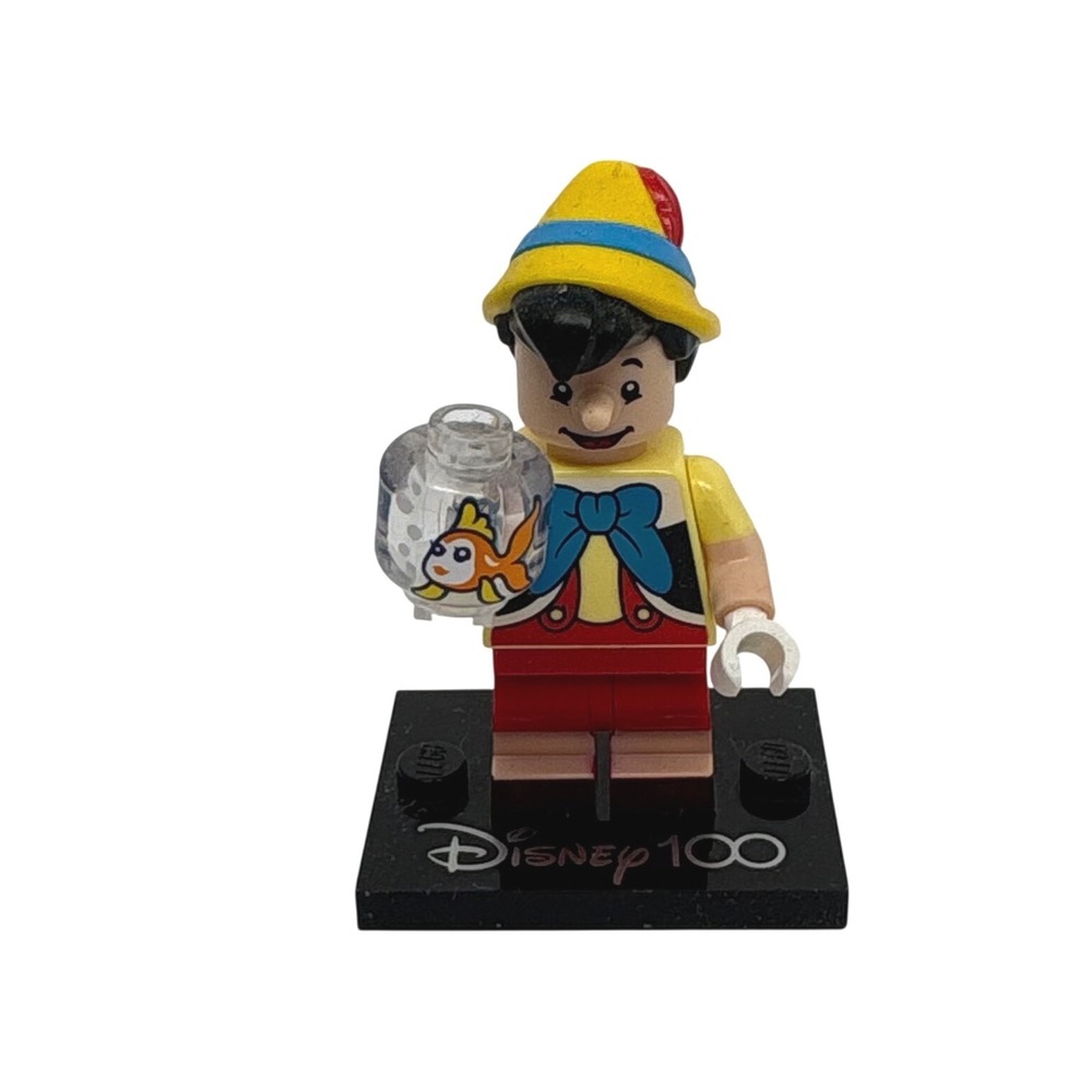 LEGO Disney 100 Pinocchio Minifigure 71038 with Cleo Fishbowl and Stand 2023